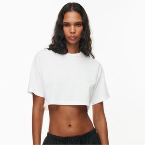 Aritzia TNA Crop Top - black